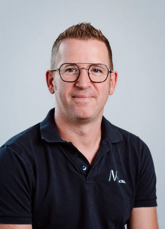 Portrait photo of Christian Kaivers, who is responsible for production planning and management, along with maintenance