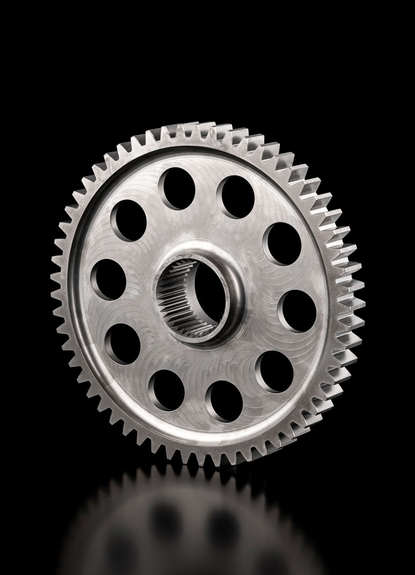 Gear wheel made from steel for motorsport